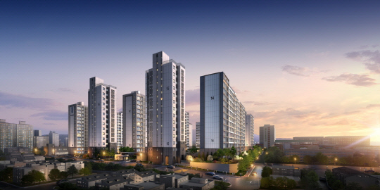 서울 강동구 '더샵 둔촌포레' 투시도 <포스코이앤씨 제공>